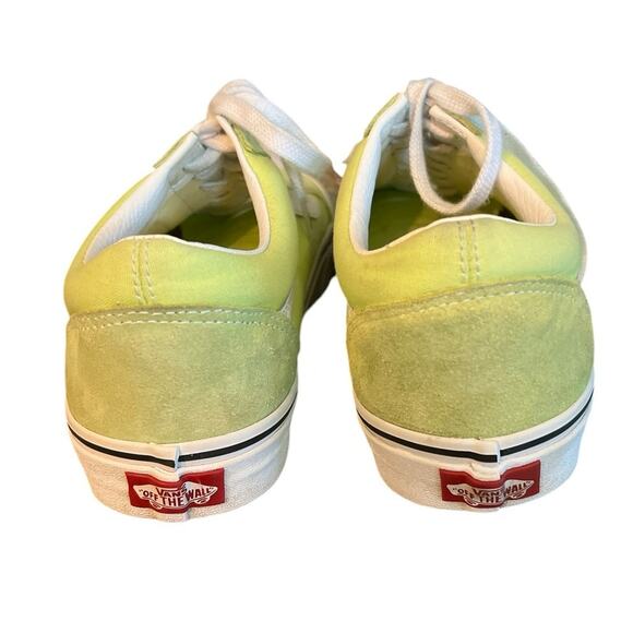 VANS Old Skool Neon Green Lace Up Shoe Men Size 9 Women Size 10.5 - Picture 4 of 6